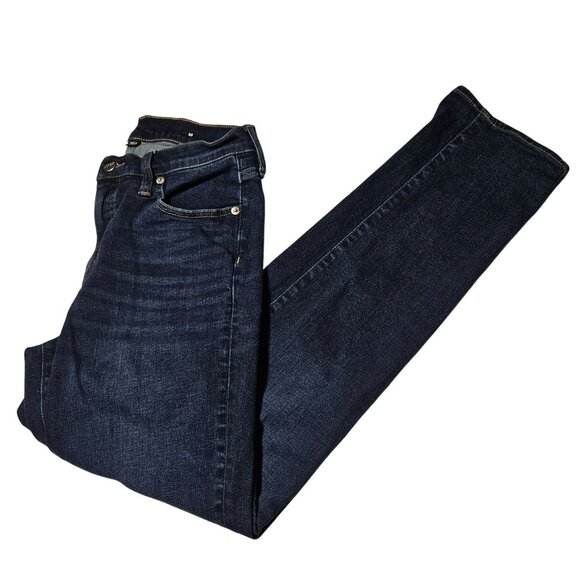 J Crew Slim Jeans Womens Size 3 Mid Rise Straight Dark Wash Denim Pants - Picture 1 of 7